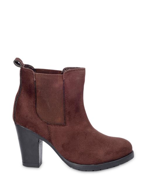 brown plain suede boots - 1260765 - Very Small Image - 1
