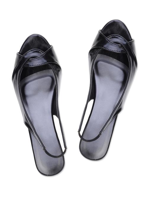 black faux leather wedges - 1260853 - Very Small Image - 1