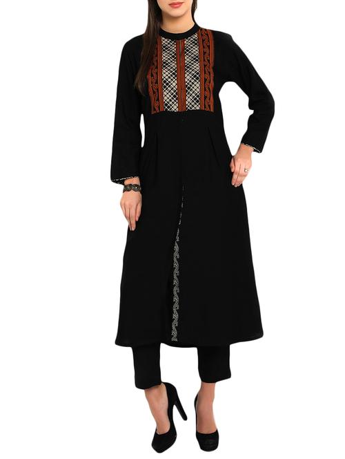 printed yoke a-line kurta - 12648396 - Very Small Image - 1