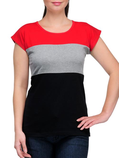 Multicolored Cotton T-Shirt - 1267115 - Very Small Image - 1