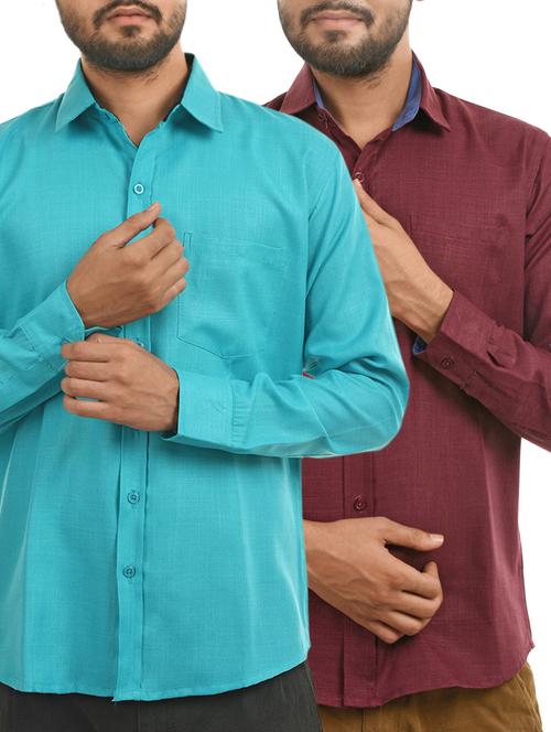 multi colored cotton casual shirt - 12674454 - Very Small Image - 1