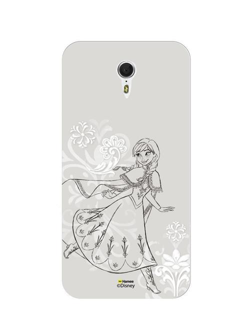 hamee disney princess frozen official licensed hard back case cover for coolpad mega 2.5 d (anna / sketch) - 12696376 - Very Small Image - 1