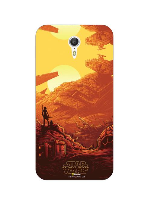 hamee official star wars the force awakens licensed designer slim fit hard back case cover for coolpad mega 2.5 d rey 6 - 12696497 - Very Small Image - 1