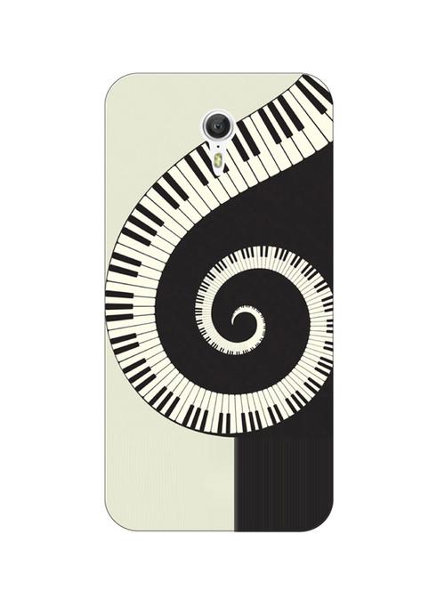 hamee thin fit plastic hard back case cover for coolpad mega 2.5 d (piano swirl) - 12696563 - Very Small Image - 1
