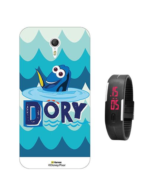 hamee disney pixar finding dory licensed hard back case cover for htc 10 cover with free digital watch - combo 5 - 12696569 - Very Small Image - 1