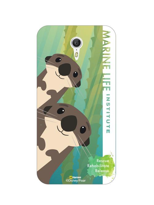 hamee disney pixar finding dory official licensed hard back case cover for htc 10 ( otters marine life/white ) - 12696622 - Very Small Image - 1