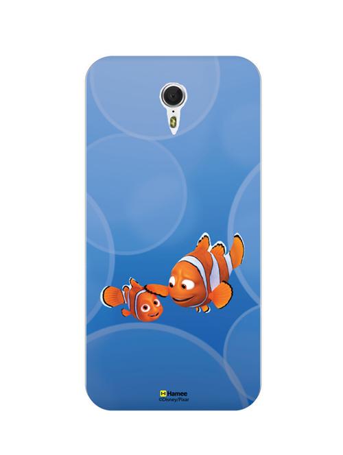 hamee disney pixar finding dory official licensed hard back case cover for htc 10 (nemo marlin / blue bubbles) - 12696667 - Very Small Image - 1
