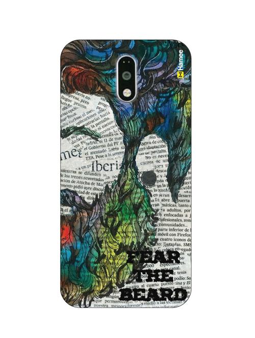 customizable hamee original cover thin fit plastic hard back case cover for motorola moto x force fear the beard - 12698227 - Very Small Image - 1