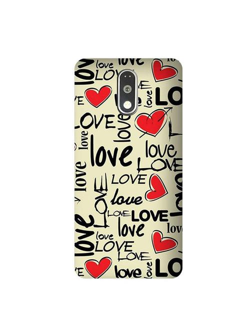 customizable hamee original cover thin fit plastic hard back case cover for motorola moto x force  love pattern 1 - 12698338 - Very Small Image - 1