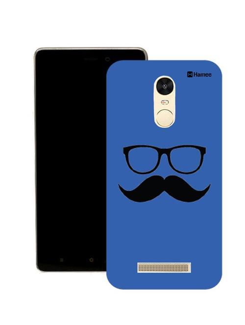 customizable hamee original cover thin fit plastic hard back case cover for motorola moto x force (moochie with specs / blue) - 12698399 - Very Small Image - 1
