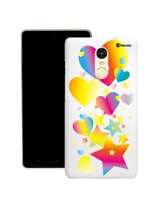 customizable hamee original cover thin fit plastic hard back case cover for motorola moto x force (neon hearts and stars) - 12698494 - Very Small Image - 1