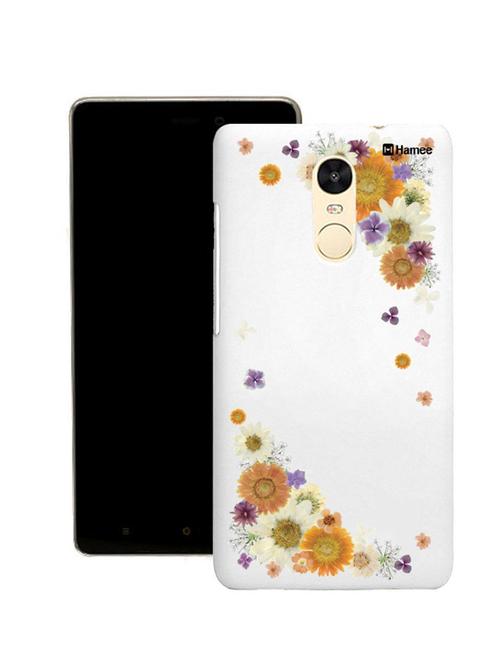 customizable hamee original cover thin fit plastic hard back case cover for motorola moto x force (yellow corner flowers) - 12698511 - Very Small Image - 1