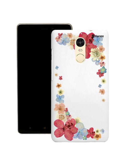 customizable hamee original cover thin fit plastic hard back case cover for motorola moto x force (red corner flowers) - 12698512 - Very Small Image - 1