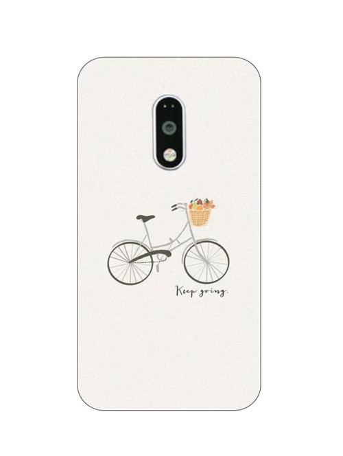 customizable hamee original cover thin fit plastic hard back case cover for motorola moto x force (keep going bicycle) - 12698527 - Very Small Image - 1