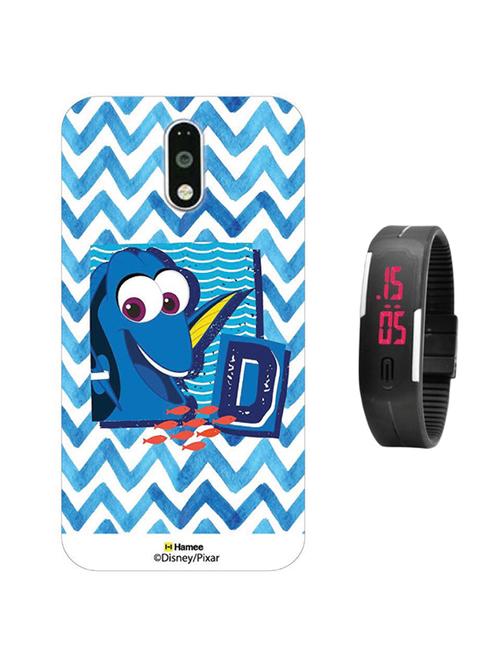 hamee disney pixar finding dory licensed hard back case cover for gionee s6s cover with free digital watch - combo 5 - 12698559 - Very Small Image - 1