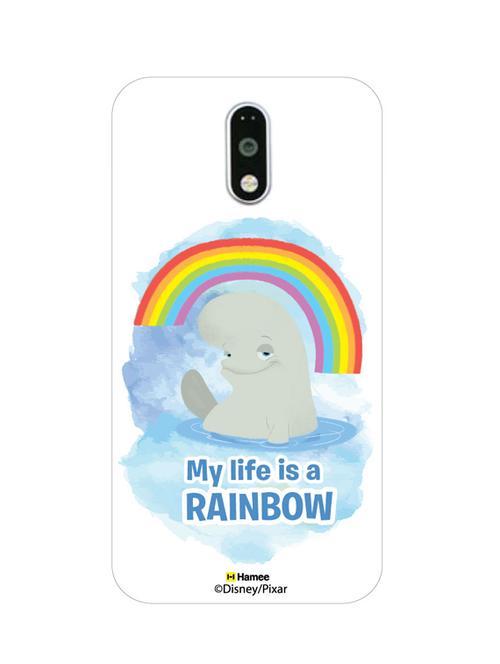 hamee disney pixar finding dory official licensed cover hard back case cover for gionee s6s ( bailey rainbow/white ) - 12698660 - Very Small Image - 1