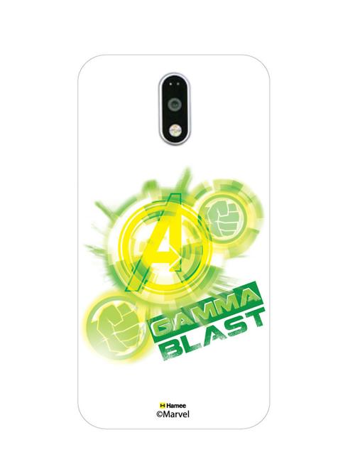 hamee original marvel character licensed cover slim fit plastic hard back case cover for gionee s6s (hulk gamma blast / white ) - 12698953 - Very Small Image - 1