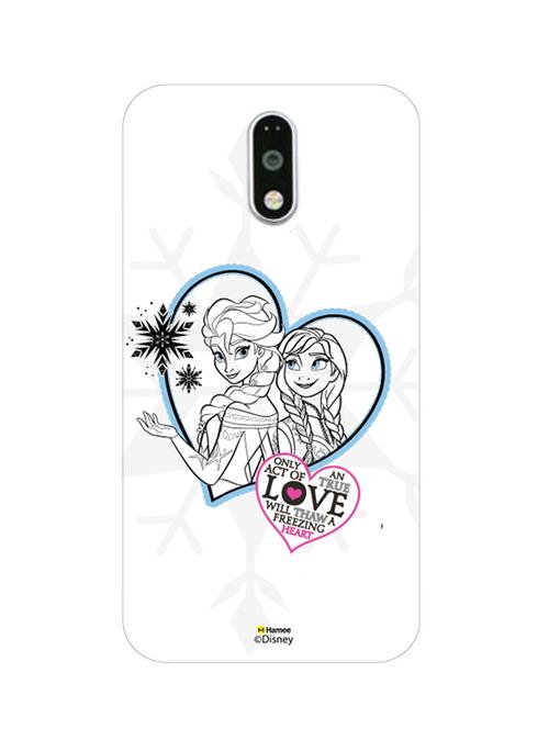 hamee disney princess frozen official licensed cover hard back case cover for gionee s6s (elsa anna / hearts) - 12699047 - Very Small Image - 1