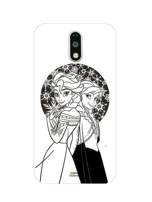 hamee disney princess frozen official licensed cover hard back case cover for gionee s6s (elsa anna / black white) - 12699055 - Very Small Image - 1
