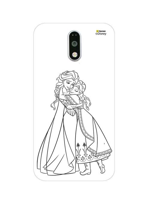 hamee disney princess frozen official licensed cover hard back case cover for gionee s6s (anna elsa / outline) - 12699081 - Very Small Image - 1
