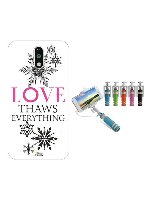 hamee disney frozen princess licensed hard back case cover for gionee s6s cover with free monopod selfie stick - combo 4 - 12699085 - Very Small Image - 1