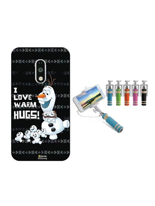 hamee disney frozen princess licensed hard back case cover for gionee s6s cover with free monopod selfie stick - combo 24 - 12699105 - Very Small Image - 1