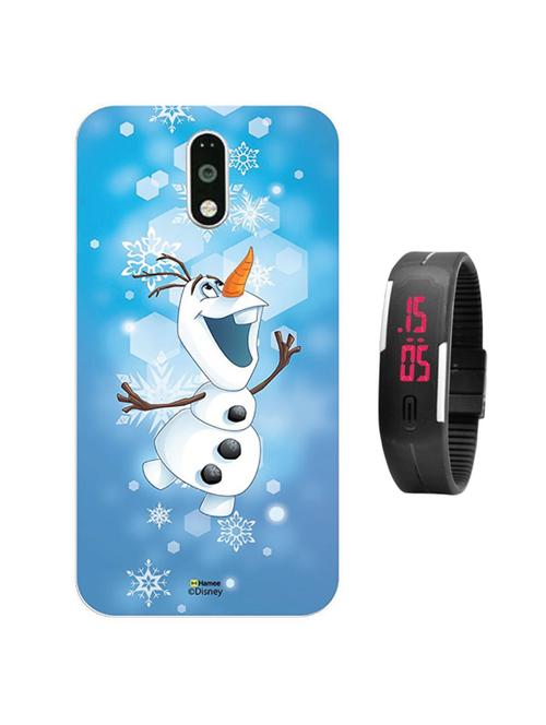 hamee disney frozen princess licensed hard back case cover for gionee s6s cover with digital watch - combo 32 - 12699113 - Very Small Image - 1
