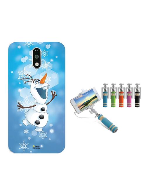 hamee disney frozen princess licensed hard back case cover for gionee s6s cover with free monopod selfie stick - combo 34 - 12699115 - Very Small Image - 1