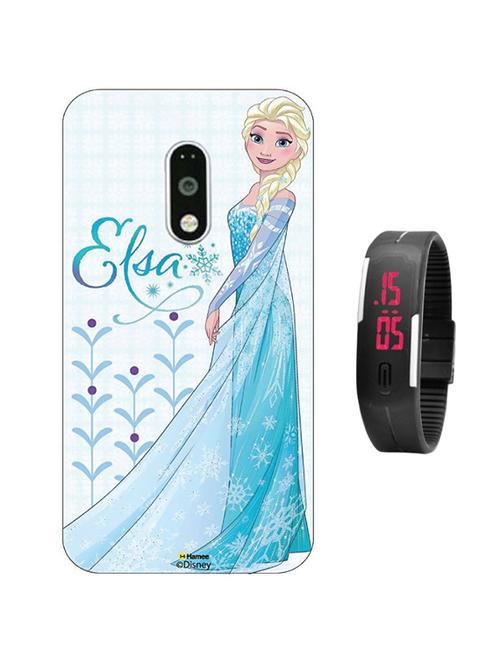 hamee disney frozen princess licensed hard back case cover for gionee s6s cover with digital watch - combo 37 - 12699118 - Very Small Image - 1