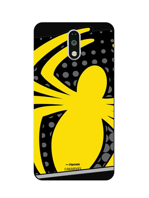 hamee marvel ultimate spider man licensed slim fit plastic hard back case cover for gionee s6s (yellow spider / black) - 12699187 - Very Small Image - 1