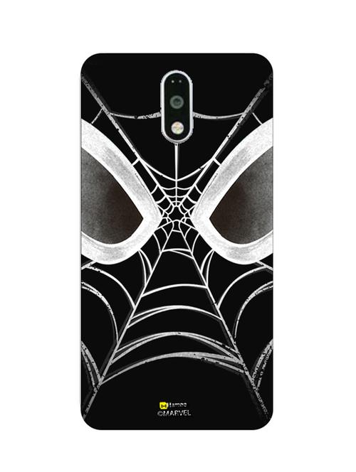 hamee marvel ultimate spider man licensed slim fit plastic hard back case cover for gionee s6s (web face / black) - 12699204 - Very Small Image - 1