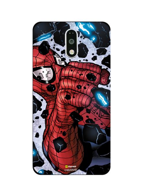 hamee marvel ultimate spider man licensed slim fit plastic hard back case cover for gionee s6s (spiderman smash) - 12699225 - Very Small Image - 1