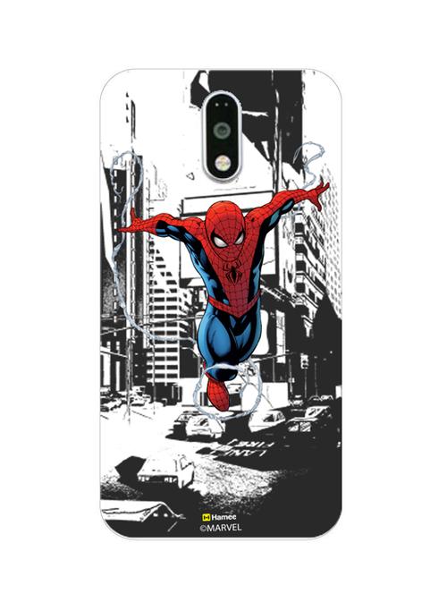 hamee marvel ultimate spider man licensed slim fit plastic hard back case cover for gionee s6s (spiderman city) - 12699231 - Very Small Image - 1