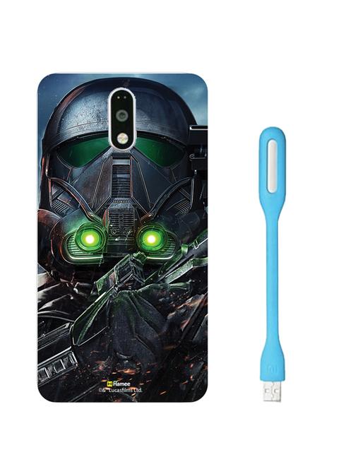 hamee official star wars rogue one licensed slim fit hard back case cover for gionee s6s with free usb led death trooper 4 - 12699356 - Very Small Image - 1