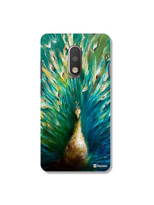hamee tm thin fit printed hard back case cover for gionee s6s cover (painted peacock) - 12699417 - Very Small Image - 1