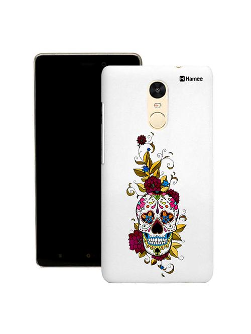 hamee tm thin fit printed hard back case cover for gionee s6s cover (flower skull) - 12699450 - Very Small Image - 1