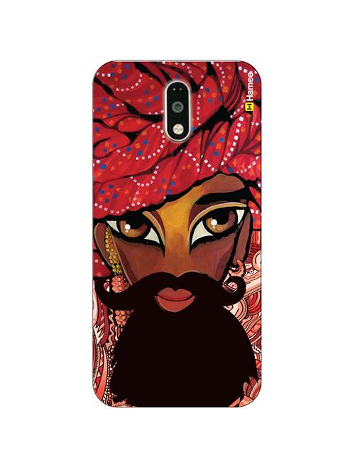 customizable hamee original cover thin fit plastic hard back case cover for gionee s6s indian safa and mustaches - 12699654 - Very Small Image - 1