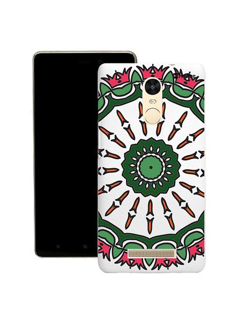 customizable hamee original cover thin fit plastic hard back case cover for gionee s6s (ethnic red green half mandala) - 12699824 - Very Small Image - 1