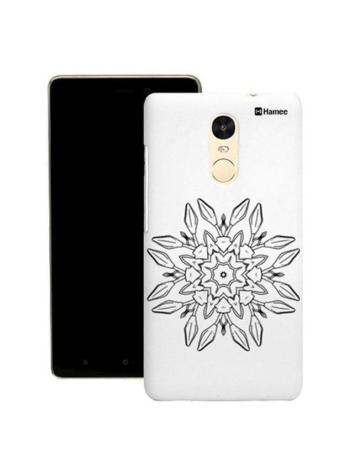 customizable hamee original cover thin fit plastic hard back case cover for gionee s6s (black flower outline) - 12699837 - Very Small Image - 1