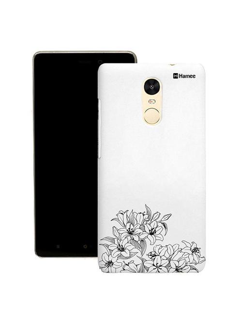 customizable hamee original cover thin fit plastic hard back case cover for gionee s6s (black bottom flowers) - 12699869 - Very Small Image - 1