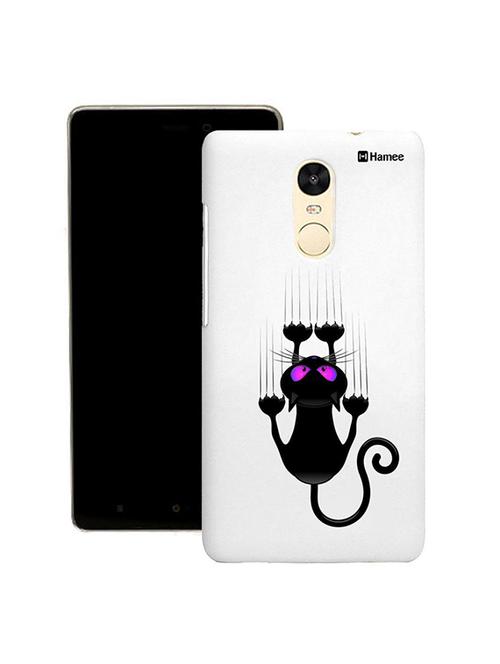 customizable hamee original cover thin fit plastic hard back case cover for gionee s6s (black scratching cat) - 12699870 - Very Small Image - 1