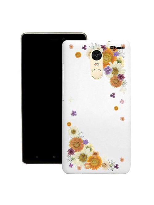 customizable hamee original cover thin fit plastic hard back case cover for gionee s6s (yellow corner flowers) - 12699934 - Very Small Image - 1