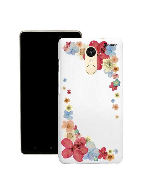 customizable hamee original cover thin fit plastic hard back case cover for gionee s6s (red corner flowers) - 12699935 - Very Small Image - 1