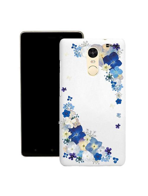 customizable hamee original cover thin fit plastic hard back case cover for gionee s6s (blue white corner flowers) - 12699938 - Very Small Image - 1