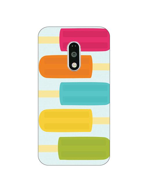 customizable hamee original cover thin fit plastic hard back case cover for gionee s6s (colourful ice lollies) - 12699949 - Very Small Image - 1