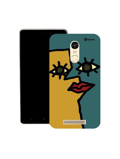 hamee original japanese cover thin fit plastic hard back case cover for lenovo phab 2 plus (blue yellow face) - 12701080 - Very Small Image - 1