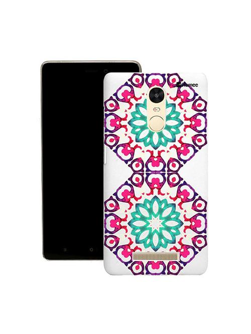 customizable hamee original cover thin fit plastic hard back case cover for lenovo phab 2 plus (pink green water mandala) - 12701113 - Very Small Image - 1