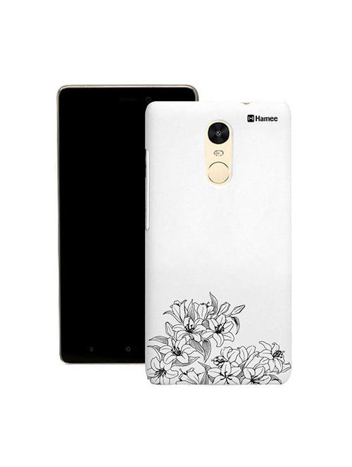 customizable hamee original cover thin fit plastic hard back case cover for lenovo phab 2 plus (black bottom flowers) - 12701156 - Very Small Image - 1