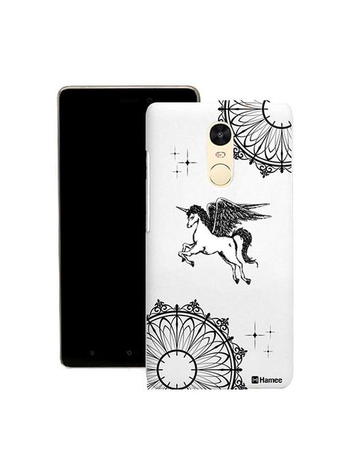 customizable hamee original cover thin fit plastic hard back case cover for lenovo phab 2 plus (flying unicorn) - 12701181 - Very Small Image - 1