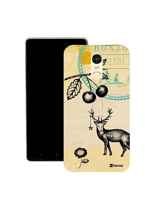 customizable hamee original cover thin fit plastic hard back case cover for lenovo phab 2 plus (deer stamp) - 12701192 - Very Small Image - 1